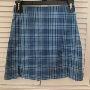 blue cara brandy melville mini skirt